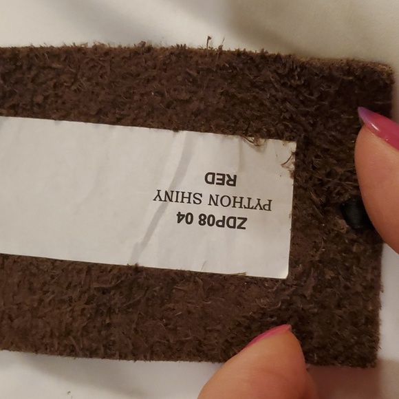 Large Zagliani genuine exotic skin leather bag - Picture 10 of 10